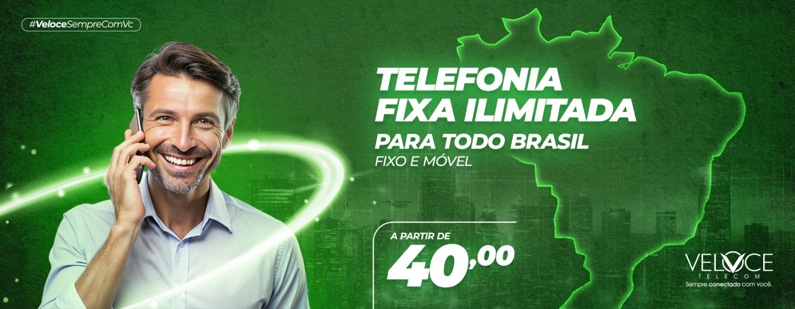 Telefone Fixo Veloce